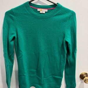 Boden Women's Teal Crewneck cashmere Sweater